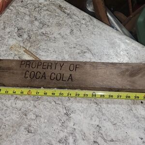 Coca-Cola Rustic Brown Plaque